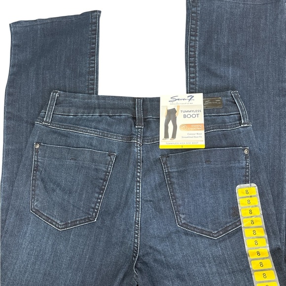 Seven7jeans, TummyLess Boot Cut, NWT, Size 8, Cotton/Polyester/Spandex - Picture 2 of 8